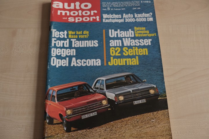 Deckblatt Auto Motor und Sport (05/1971)